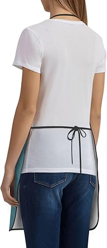 Miniatura 3 de Unisex Apron With Pocket, Llama In A Scarf Chef Apron For Cooking, Bbq & Crafts, Spillproof Kitchen Protection Bib With Large Utility Pocket For