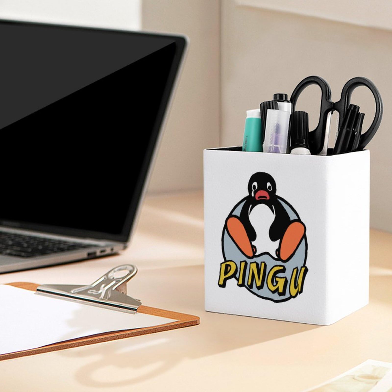 Amazon.co.jp: ペンホルダー ペンギン キャラクターピングー 卓上収納