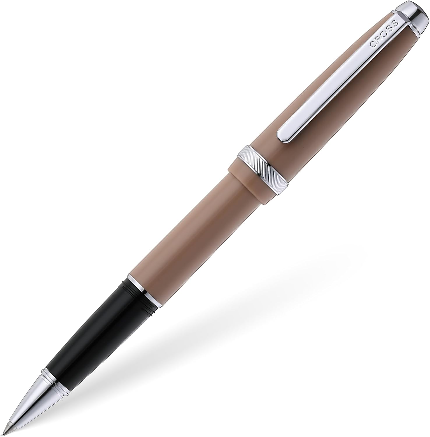 Cross Bailey Light Rollerball Pen, Translucent Clear Resin, Black Ink image 4