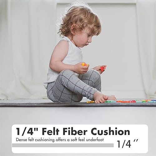 Miniatura 3 de Almohadilla antideslizante de 2 x 6 pies 14 pulgadas, fieltro extra grueso debajo de la alfombra, tapete acolchado de agarre extra fuerte para