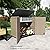 KINYING Outdoor Storage Shed - Horizontal Storage Box Waterproof for Garden, Patios, Backyards, Multi-Opening Door for Easy Storage of Garbage Cans, Tools, Lawn Mower, 26 Cubic Feet,Brown