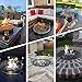 Fire Pit Wind Guard Round, Fire Pit Round Glass Wind Guard, Fire Table Wind Guard Round, Fire Pit Shield Round 23