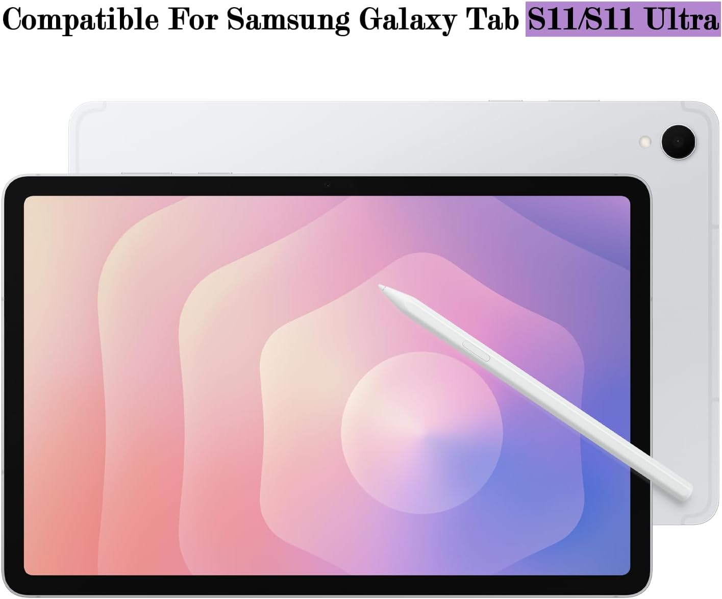 2Pcs Galaxy Tab S11 Ultra S Pen Replacement for Samsung Galaxy Tab S11 Ultra, S11 Stylus Pen Compatible with Samsung Galaxy Tab S11 SPen with Free 5 Tips, EJ-PX730BWEGUJ