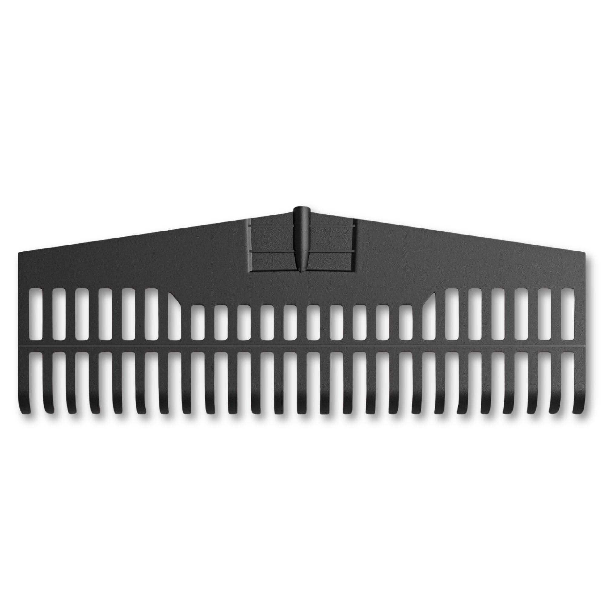 Amig - Rastrillo de Plástico Resistente - Herramienta Ligera para Barrer Hojas y Césped - Recogedor para Jardín y Campo - Púas Flexibles - para Mango Universal de 22mm