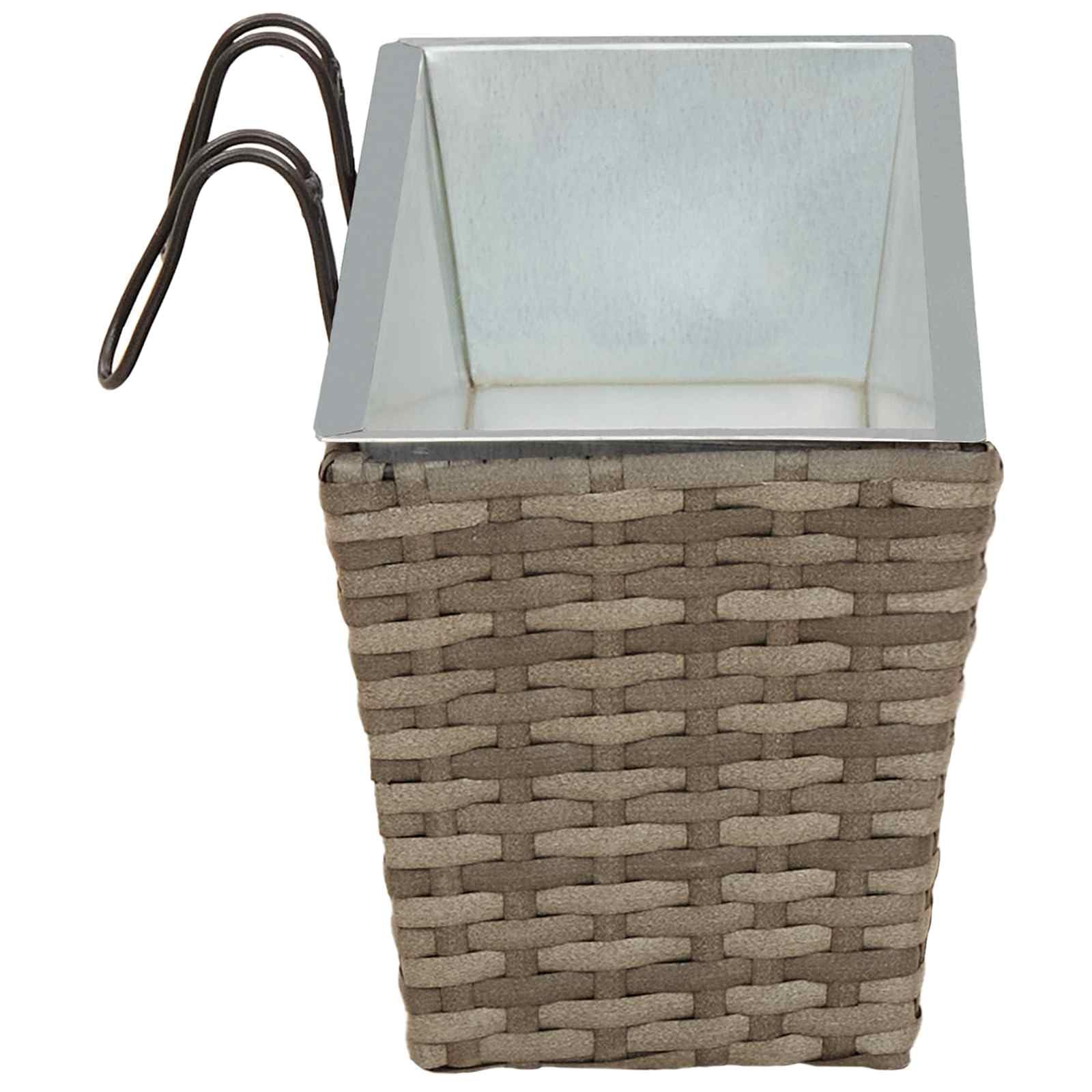 Balcon 2 pièces 50 x 17 x 17 cm en métal