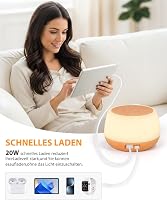 Görvitor érintésérzékeny asztali lámpa USB töltéssel, 8 szín, dimmer, éjszakai fény 4