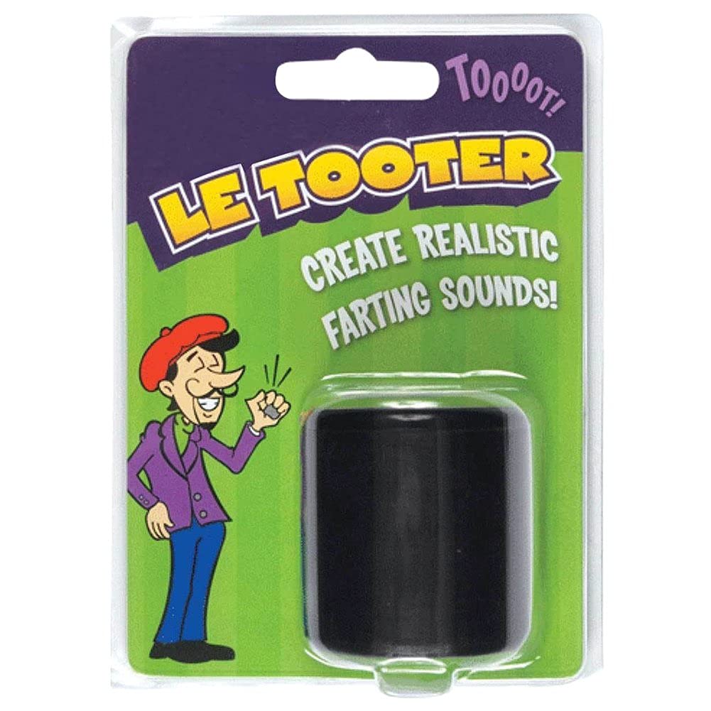 CRTEPST Pooter Fart Machine Toy Rubber Le Tooter Create Farting Natural Sound Best Novelty Gag Gifts Joke Children's Day Party Toy(Black)
