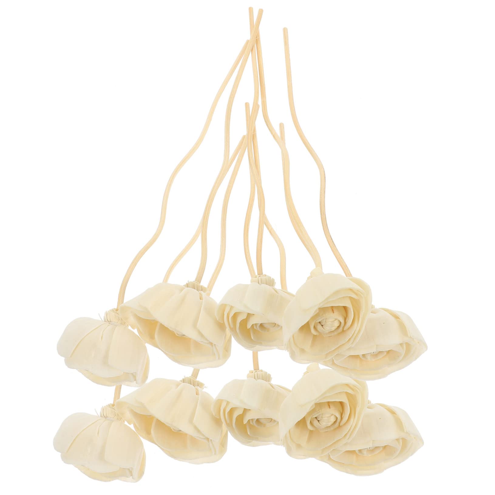ULTECHNOVO Difusores De Aromaterapia De Interior con Varillas De Ratán Y Flores Aceites Esenciales Difusor De Aceites Esenciales Difusor De Aromas Accesorio para 10 Piezas*4