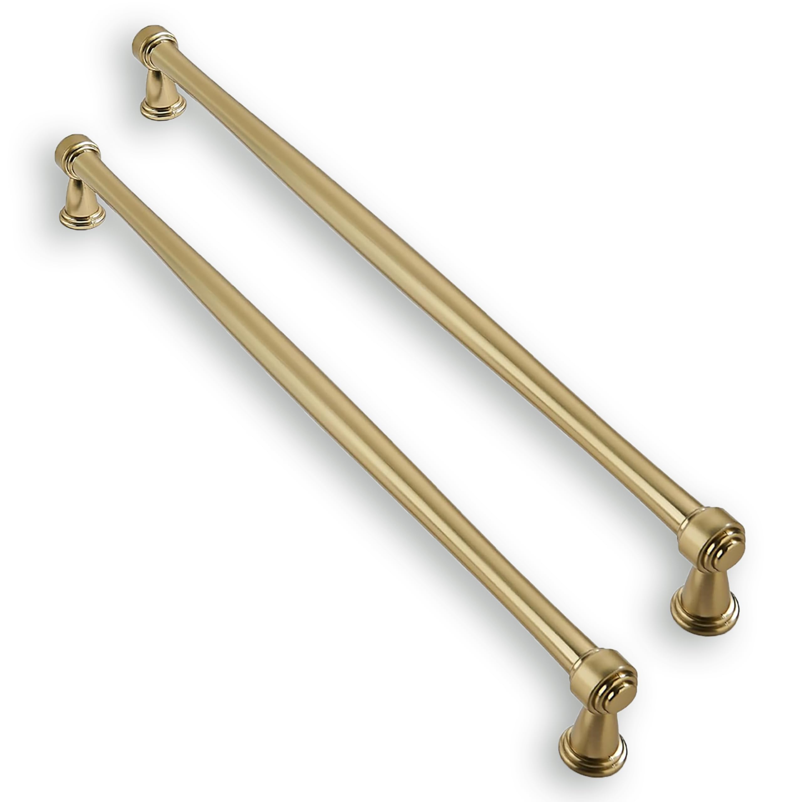 ZAUYX Solid Heavy-Duty 10-Pack 10 Inch Hole Center Champagne Brozne Hardware is Suitable for Kitchens, cabinets, vanities, Bathroom cabinets