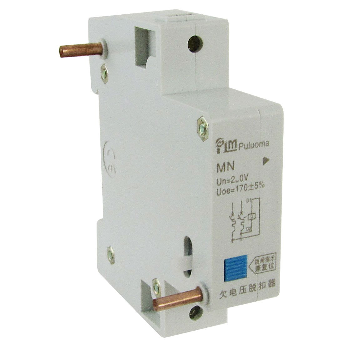 DZ47 MCB MN Commutateur auxiliaire de déclenchement à manque de tension AC 230V