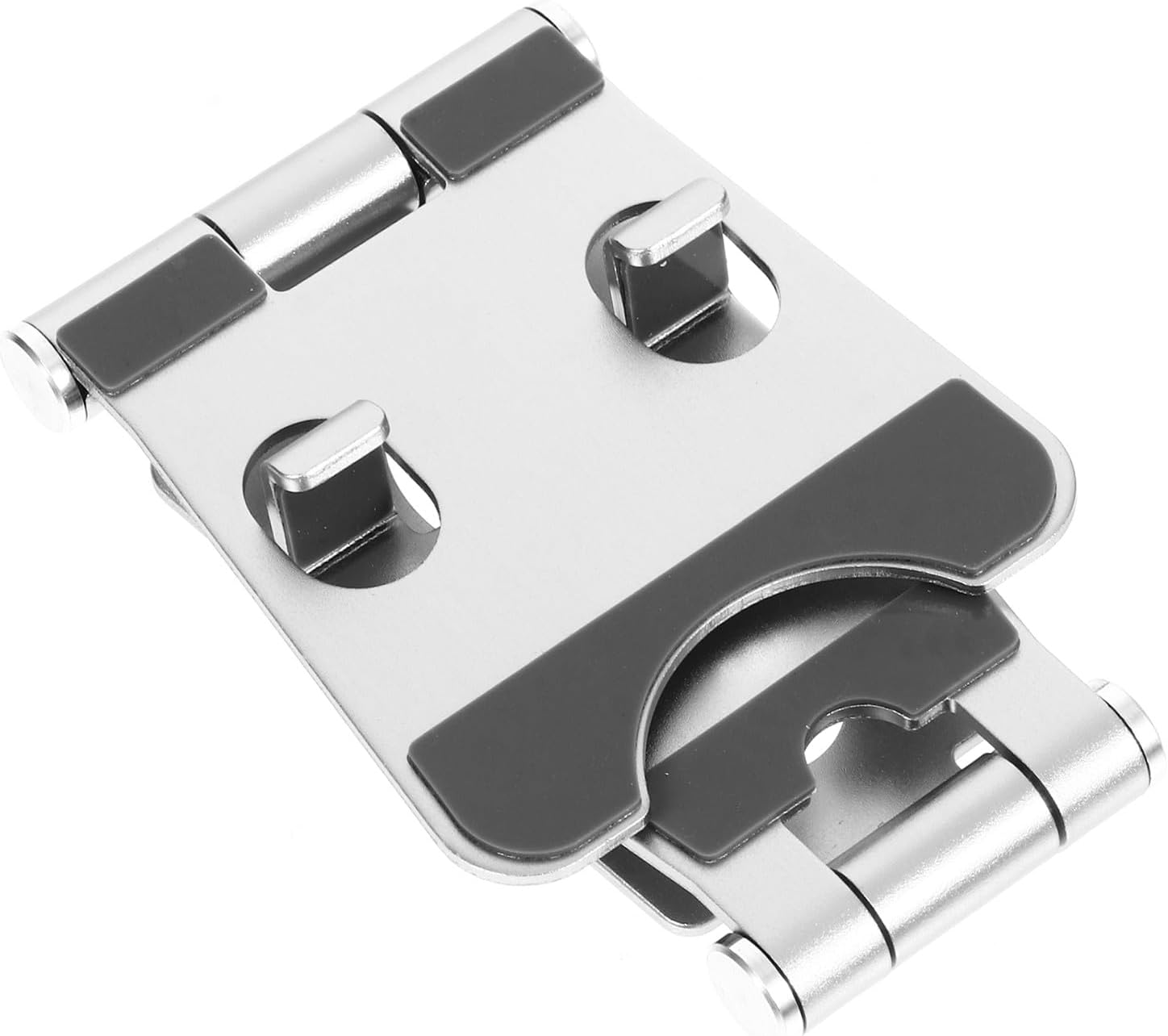 FRCOLOR Aluminum Alloy Mini Folding Phone Stand Tablet Holder Portable Cellphone Rack Silver for Travel and Desk Use