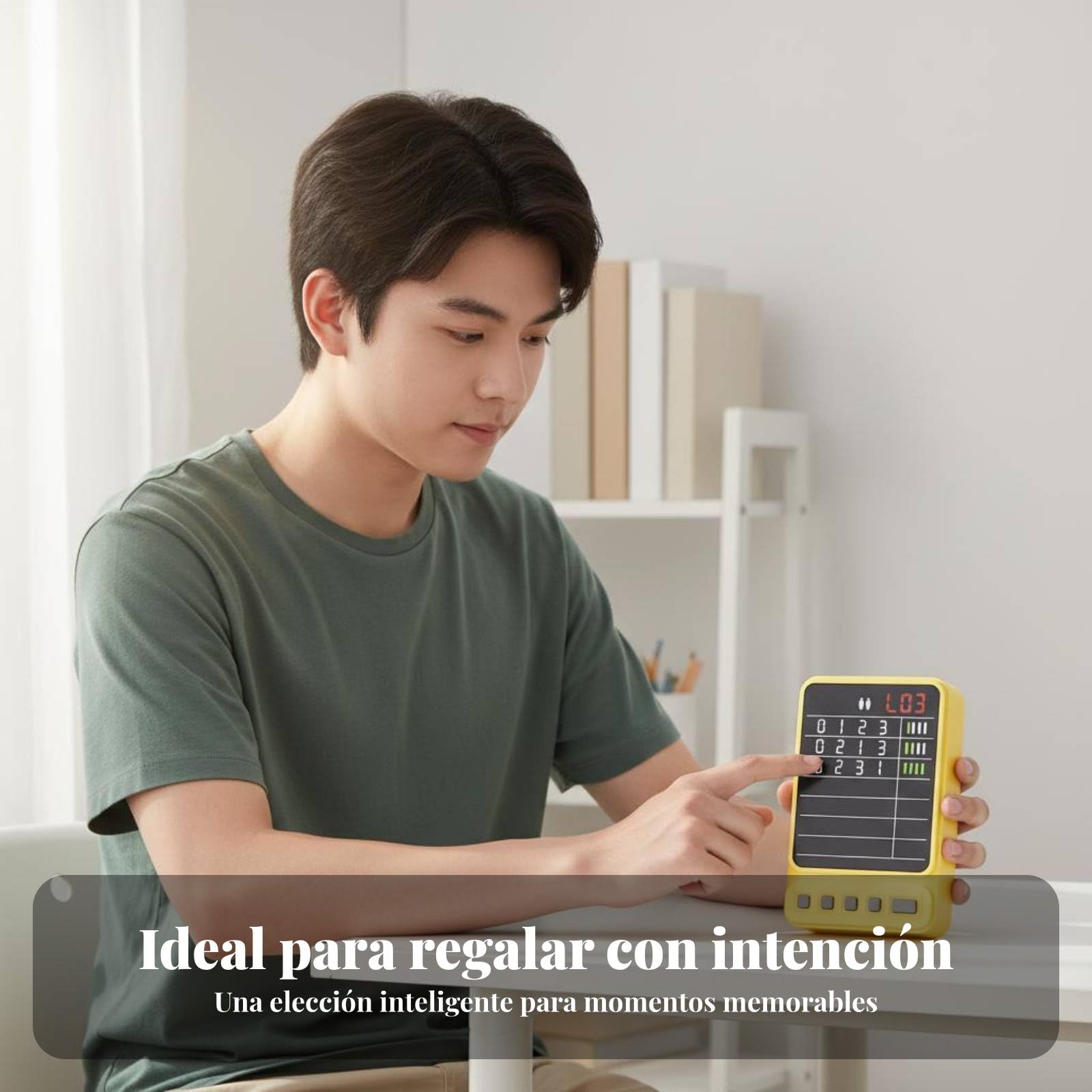 Learning Juego de Rompecabezas Numérico Entrenador Mental Juguete Educativo Portátil de Bolsillo con de Acierto y Guía de Deducción Adecuado para, Rosa
