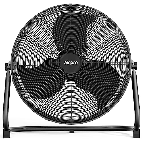 Air Pro 20' Floor Fan - Powerful Air Cooling & Circulating Fan with 3 Speed Setting & Adjustable...