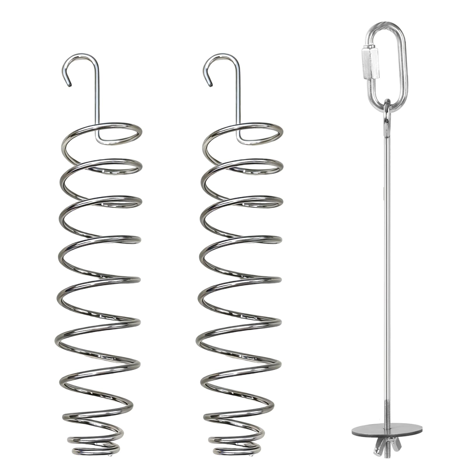 3Pcs Bird Fruit Feeder Set, Stainless Steel Millet Holder for Bird Cage (2 Spirals) & Parrot Vegetable Skewer (1 Fork), Hanging Bird Foraging Toys Treat Dispenser for Parakeet Cockatiel Conure Budgie