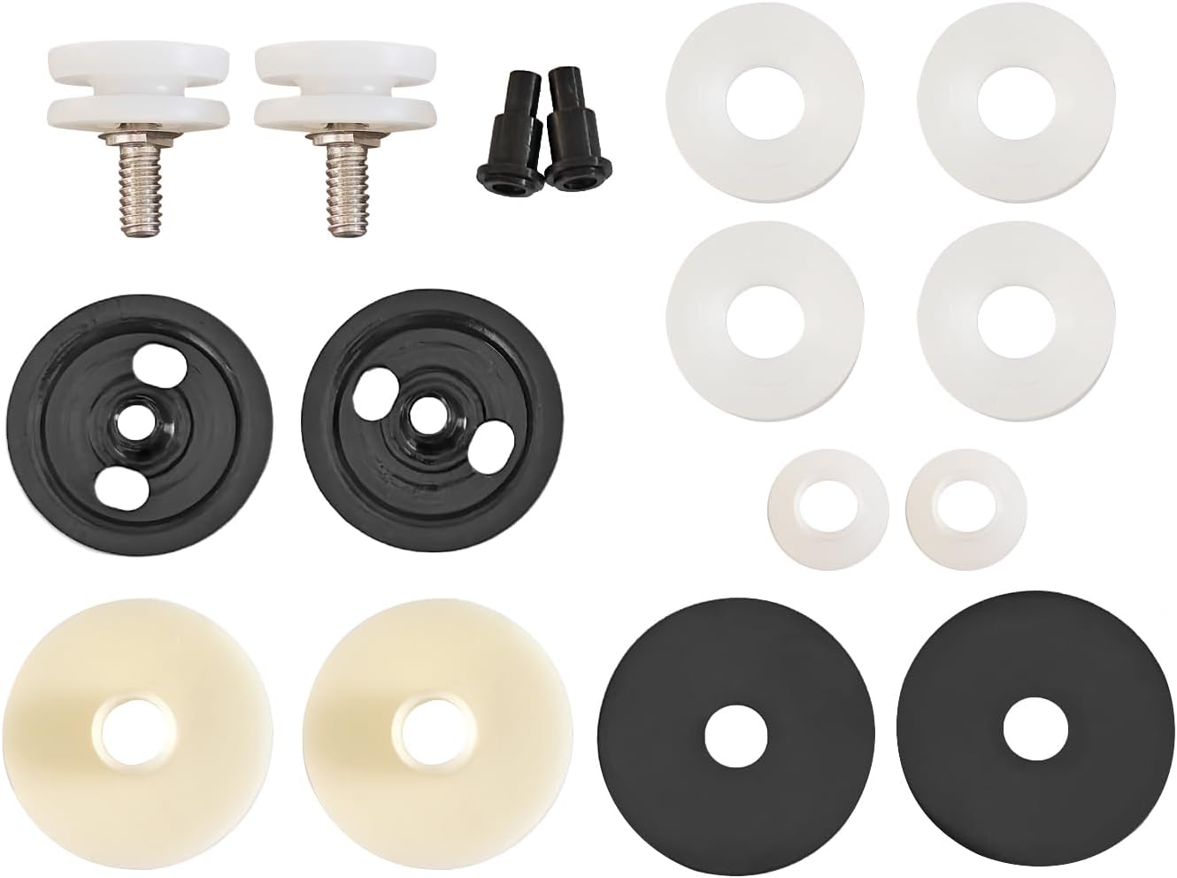 Rear Quarter Window Roller Glass Set Fit for 1968-1972 Chevy Malibu Skylark F85 Cutlass 442 Tempest GTO Lemans Replace Various GM OEM Rollers