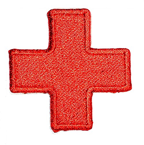 American Red Cross Medic First Aid Nurse Doctor Emergency Logo Symbol DIY Iron on Patch Iron-On Designer Patch Used for Gifts Crafts Jeans Clothing Fabric