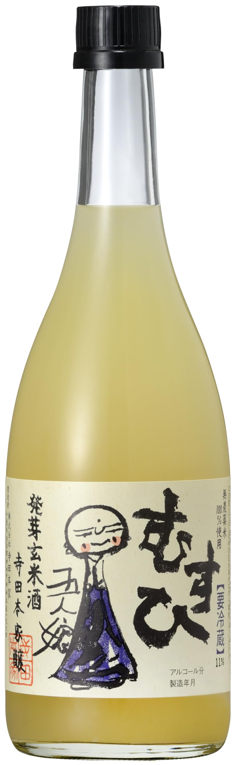 Amazon.co.jp: 寺田本家 五人娘 発芽玄米酒 むすひ 小瓶 720ml