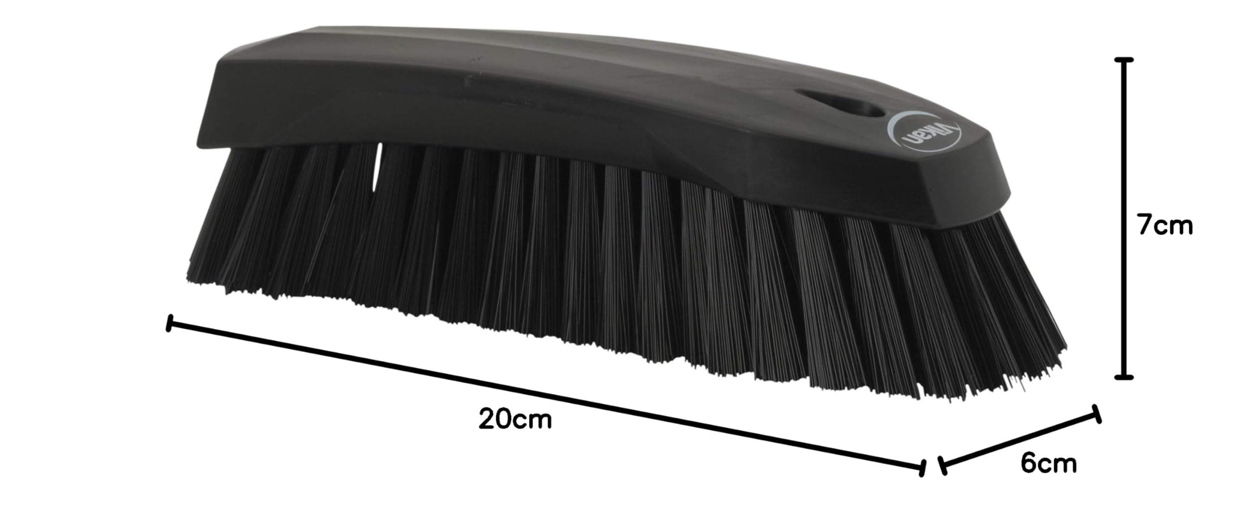 Vikan - Spazzola da lavoro igienica - Fibre dure - Nero