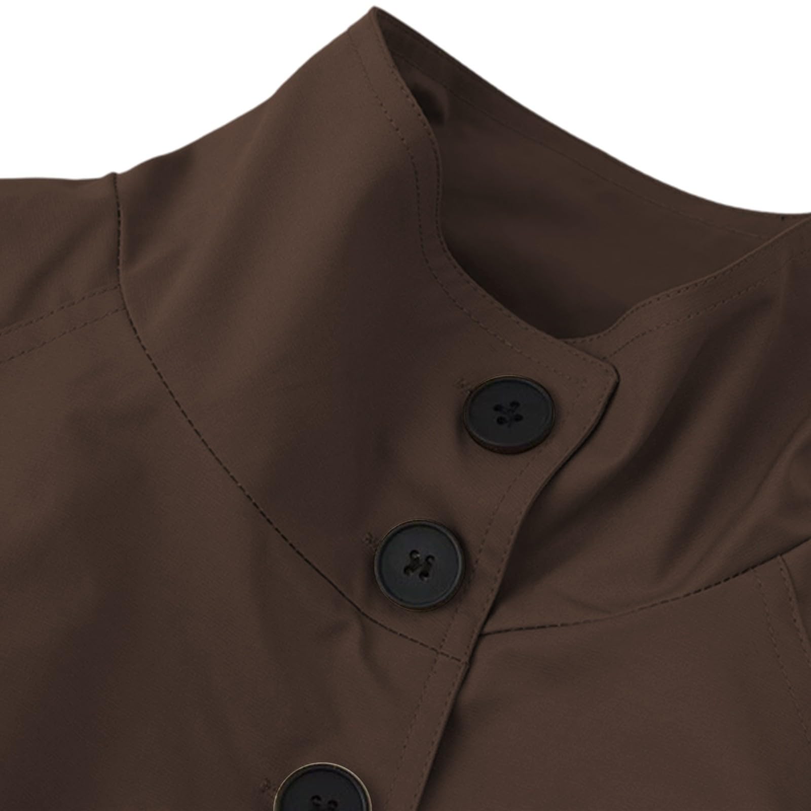 Trenchcoat Damen Kurz - Kurzer Jacke Zweireiher Kurzmantel Übergang Trench Coat Klassische Herbst Frühling Sommermantel Leichte Damenmantel Mantel Übergangsmantel Reverskragen 1