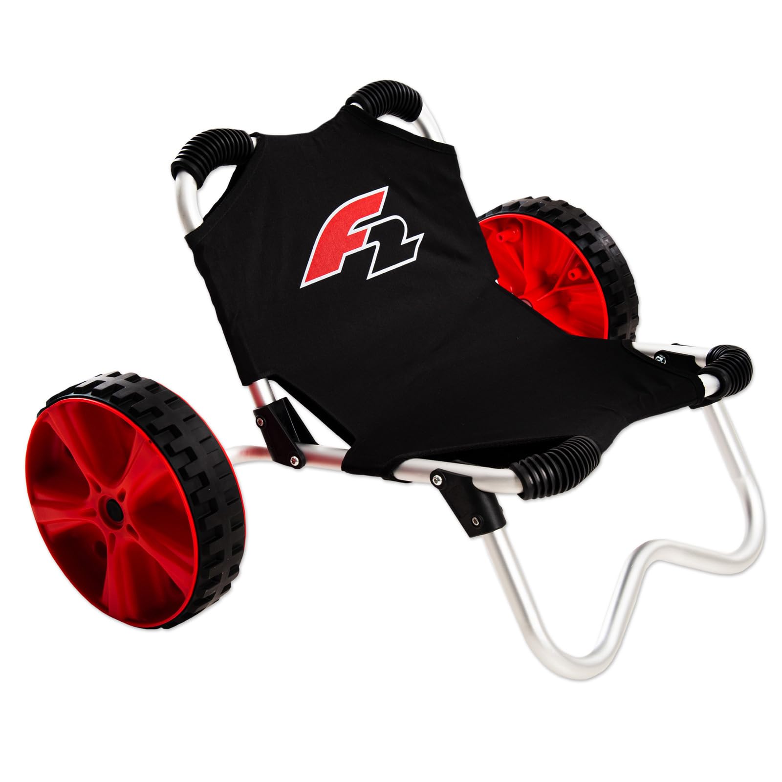 F2 Transportwagen Beach Buggy Schwarz Strandwagen Sitz SUP Transport Wagen Trolley Windsurf Ausrüstung Transportieren
