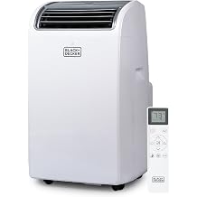 BLACK+DECKER Smart Portable Air Conditioner, 14,000 BTU for Rooms up to 700 Sq. Ft., Smart Portable AC with Follow Me Remote and Window Kit, BPACT14WT, White