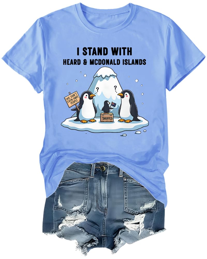 I Stand with Penguins Shirt, I Stand with Heard and McDonald Islands T-Shirt