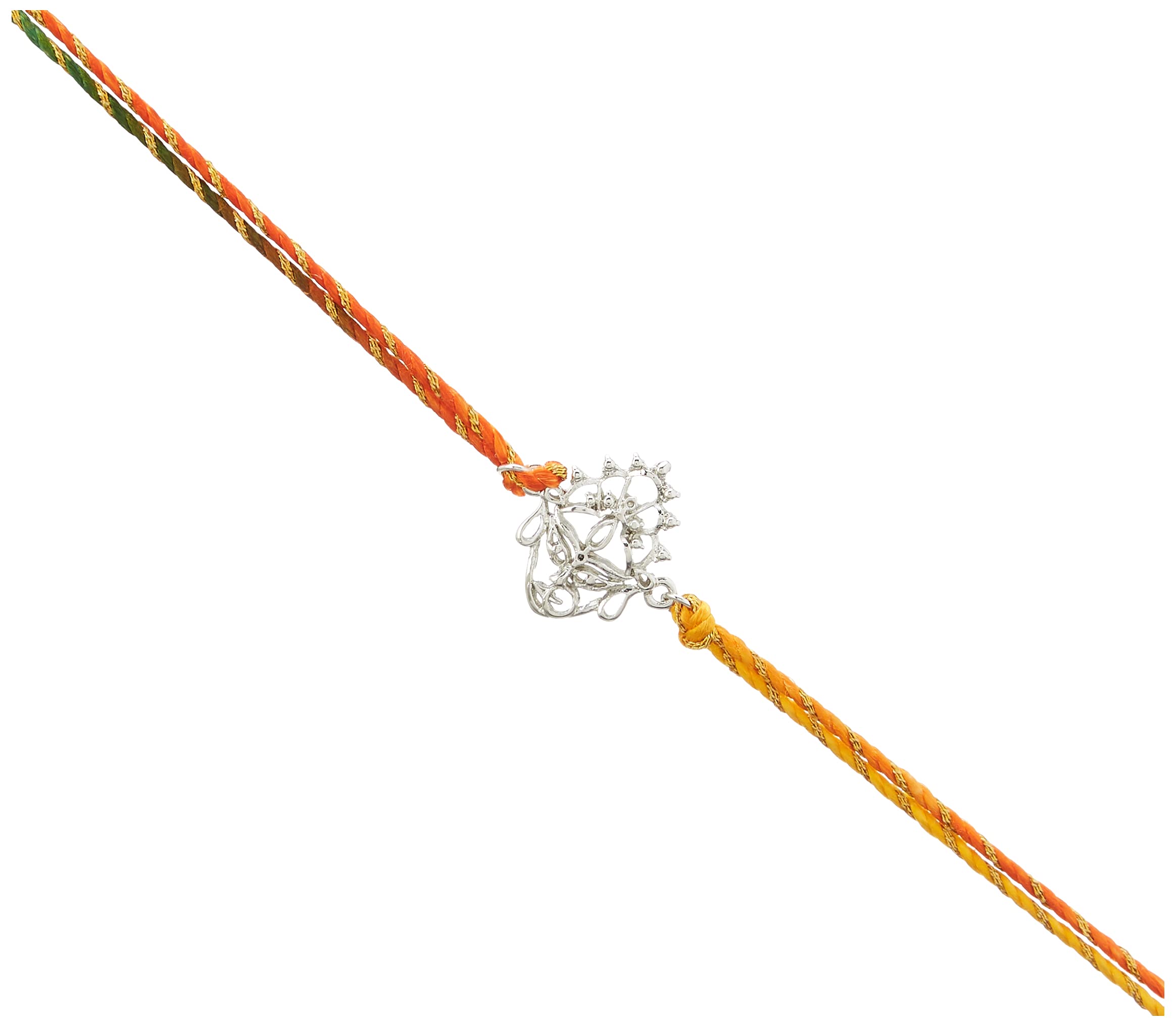 Estele Rhodium Plated Blessings of Durga Bracelet with Multi Colored Silk Thread. (B099277SDN) Amazon Price History, Amazon Price Tracker