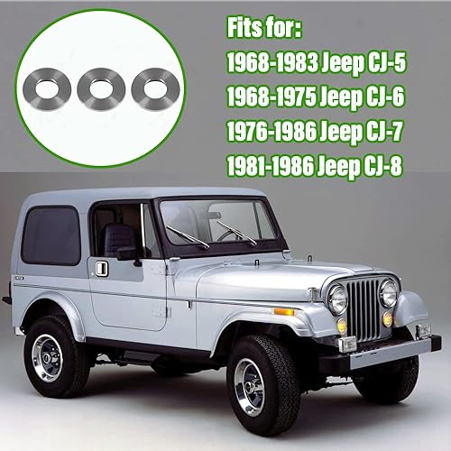 Miniatura 2 de Juego de tuercas de bisel para interruptor de salpicadero para Jeep CJ5 CJ7 CJ8 987911 4000056 1972-1986