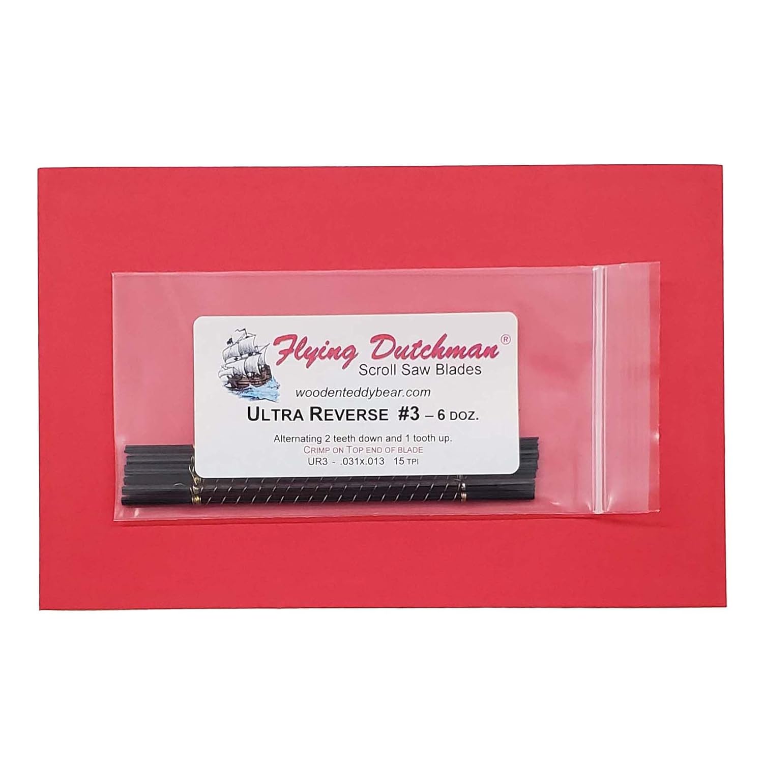 Flying Dutchman Ultra Reverse #3 Six Dozen Pinless Scroll Saw Blade Pack