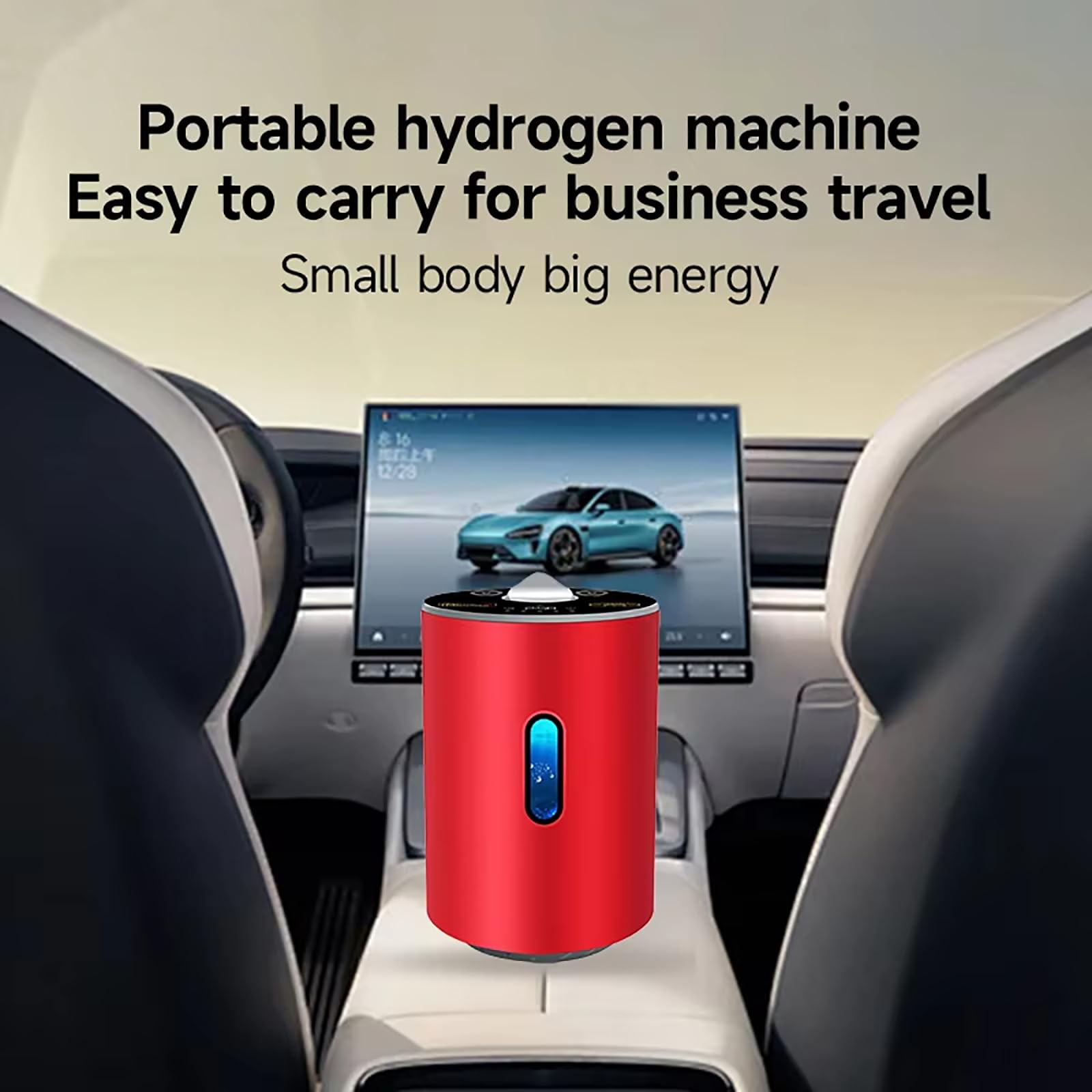 Inalatore di Idrogeno, Generatore di H2 Puro al 99,99%, Dispositivo Portatile per La Respirazione a Idrogeno, Inalatore a Doppia, Generatore Molecolare di H2 225ml(150H+75O)