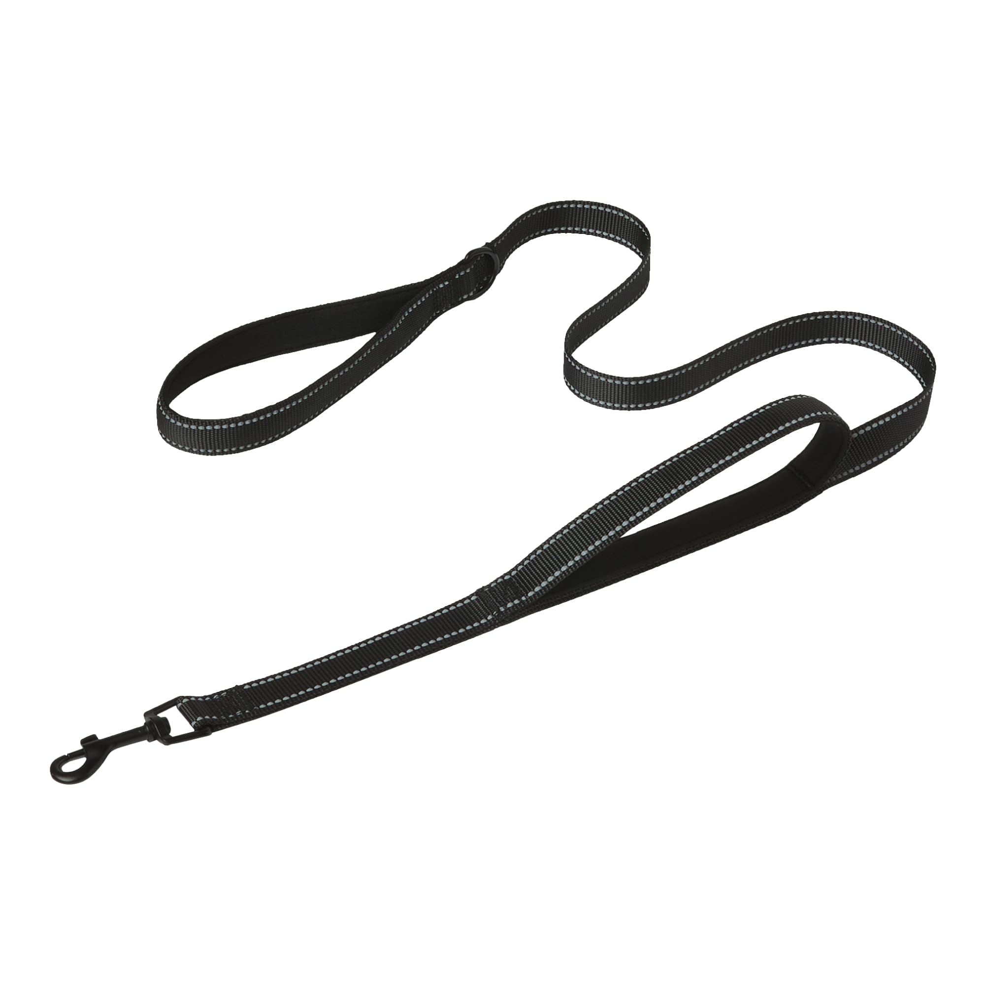 Amazon Basics Dog Lead with Dual Padded Handles and D Ring 1.2m (4ft)