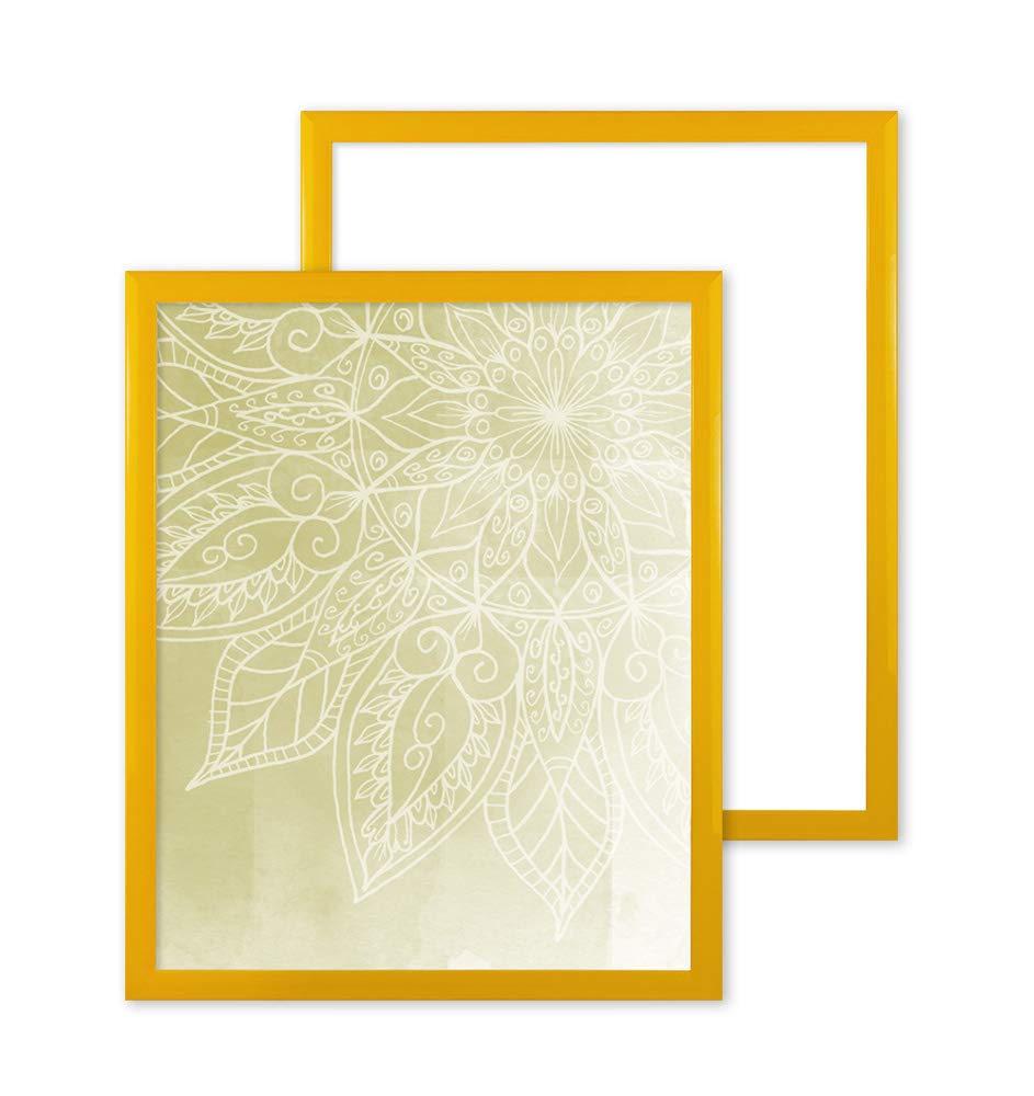BIRAPA - Cornice portafoto Orlando Multifit, 30 x 30 cm, in legno massiccio con vetro antiriflesso da 2 mm e dorso bianco
