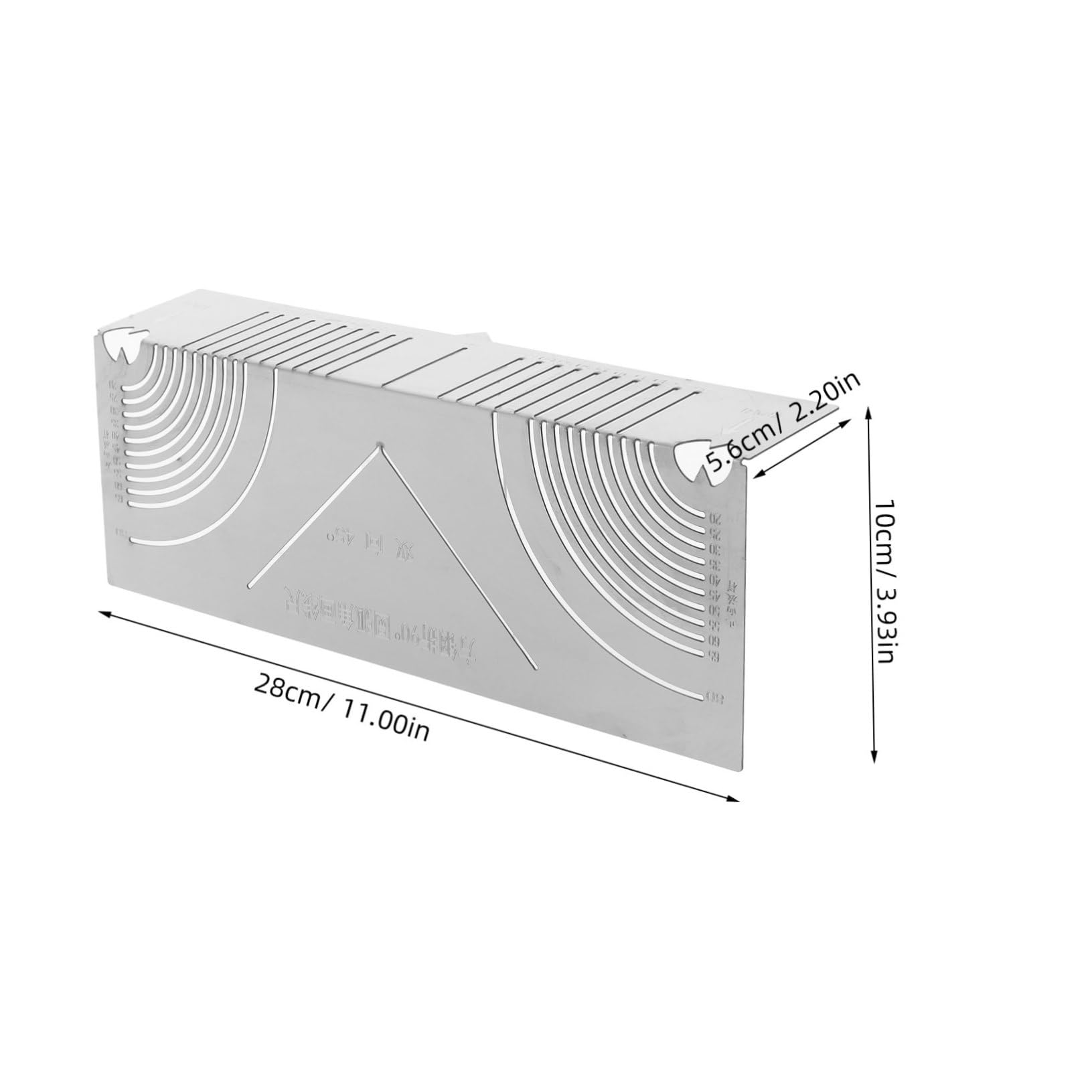 VILLCASE Multi-function Arc Angle Mold Precision Center Finder Ruler Angle Gauge for Metalworking