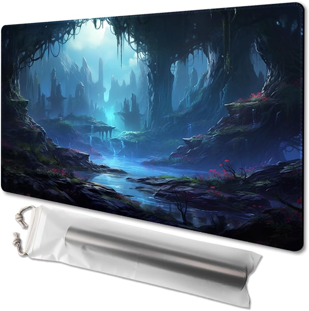 MTG Playmat Size 24x14in Free Storage Bags NonSlip Backing