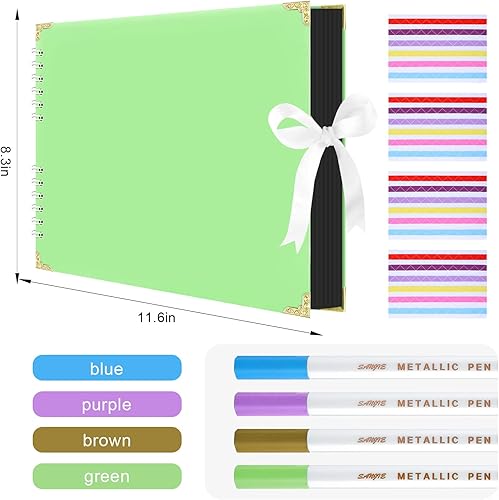 Miniatura 3 de Álbum de fotos para manualidades, álbum de recortes para bebés, libro de invitados de boda, álbum de recortes de aniversario, libro de recuerdos