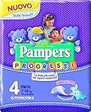 Pampers Fortschritte, 24 Windeln – Micro, Größe 0 (1 – 2,5 kg) 4 Maxi (7-18 kg)