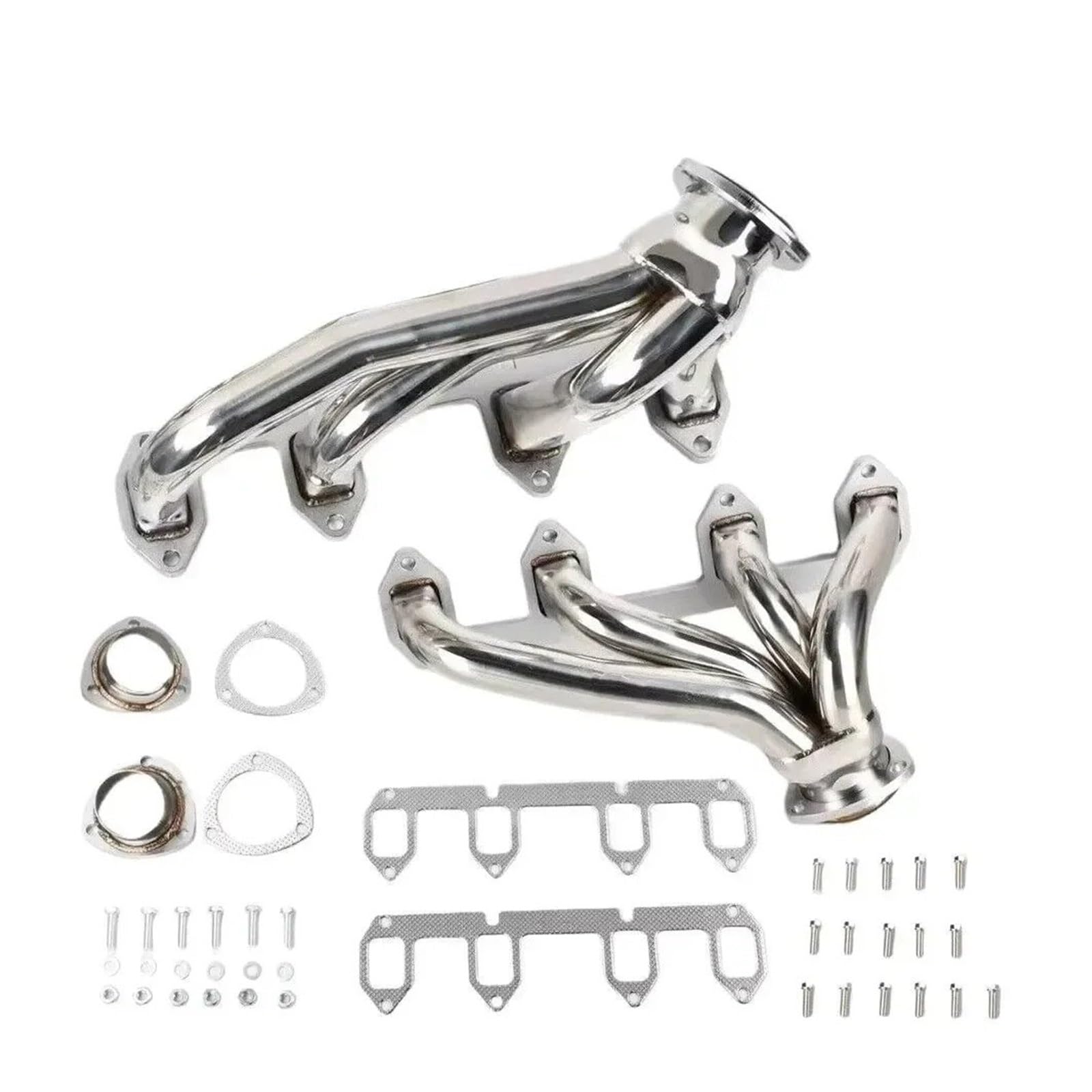 Collecteurs d'échappement FE V8 en inox argenté durable - 7