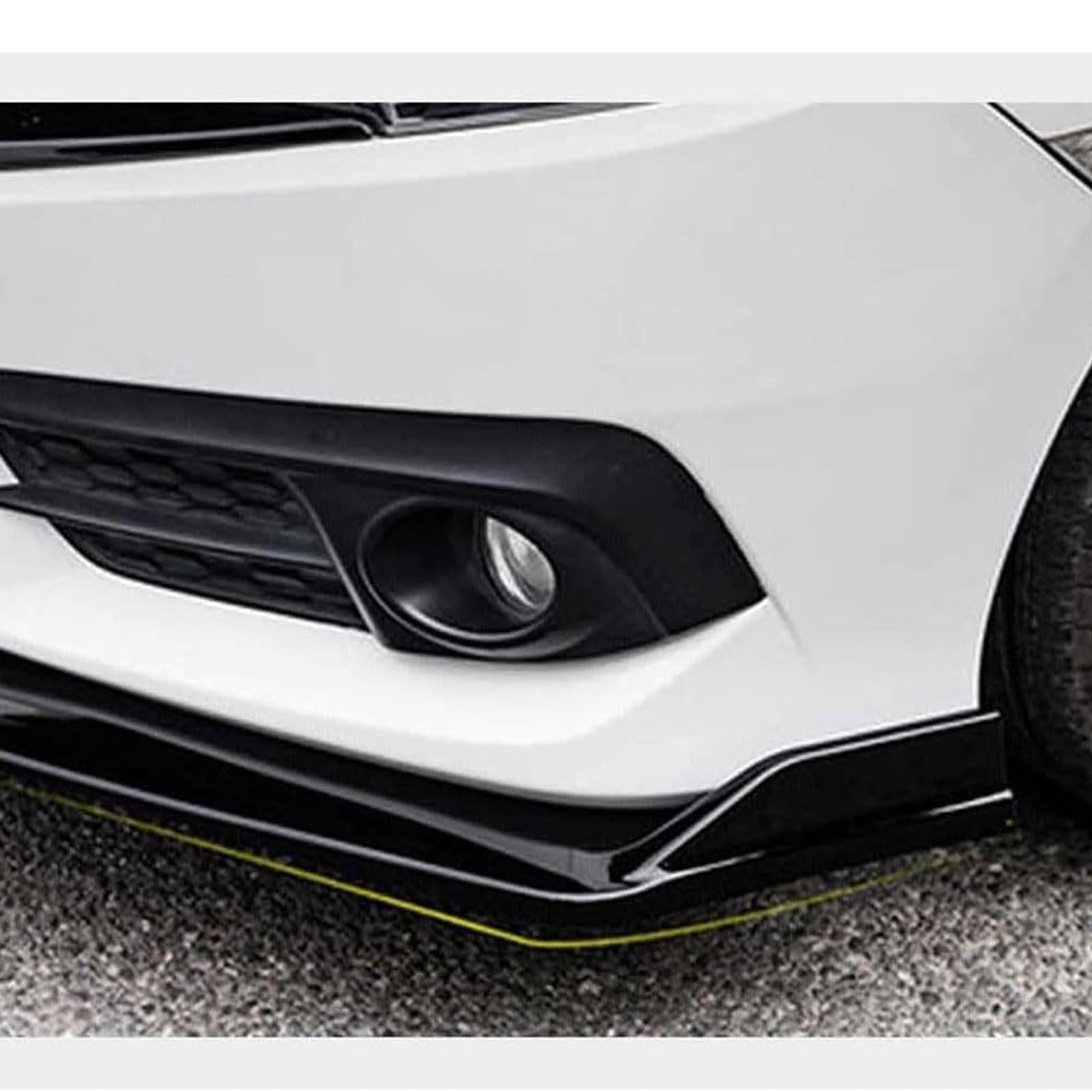 para Lexus IS250 2005-2026, Alerón Delantero Coche Parachoques Delantero Lip Difusor Labio Parachoques Delantero Accesorios,B/Carbon Fiber Black