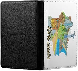 RIO DE JANEIRO BRAZIL FLIP WALLET TRAVEL PASSPORT ID HOLDER ITINERARY ORGANIZER COVER