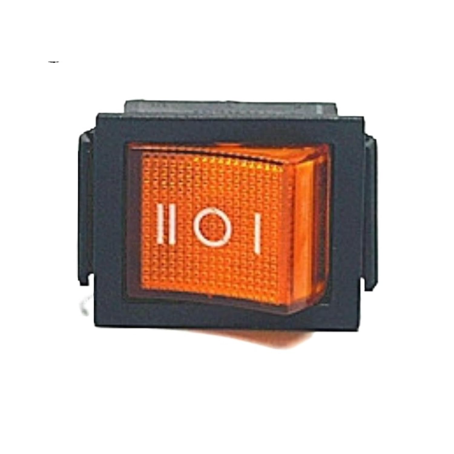 1pc Lamp Power Switch 6 pins ON/Off/ON 3 Positions Boat Rocker Switch with Light 16A/250VAC 20A/125VAC 25.5X31mm(Yellow)