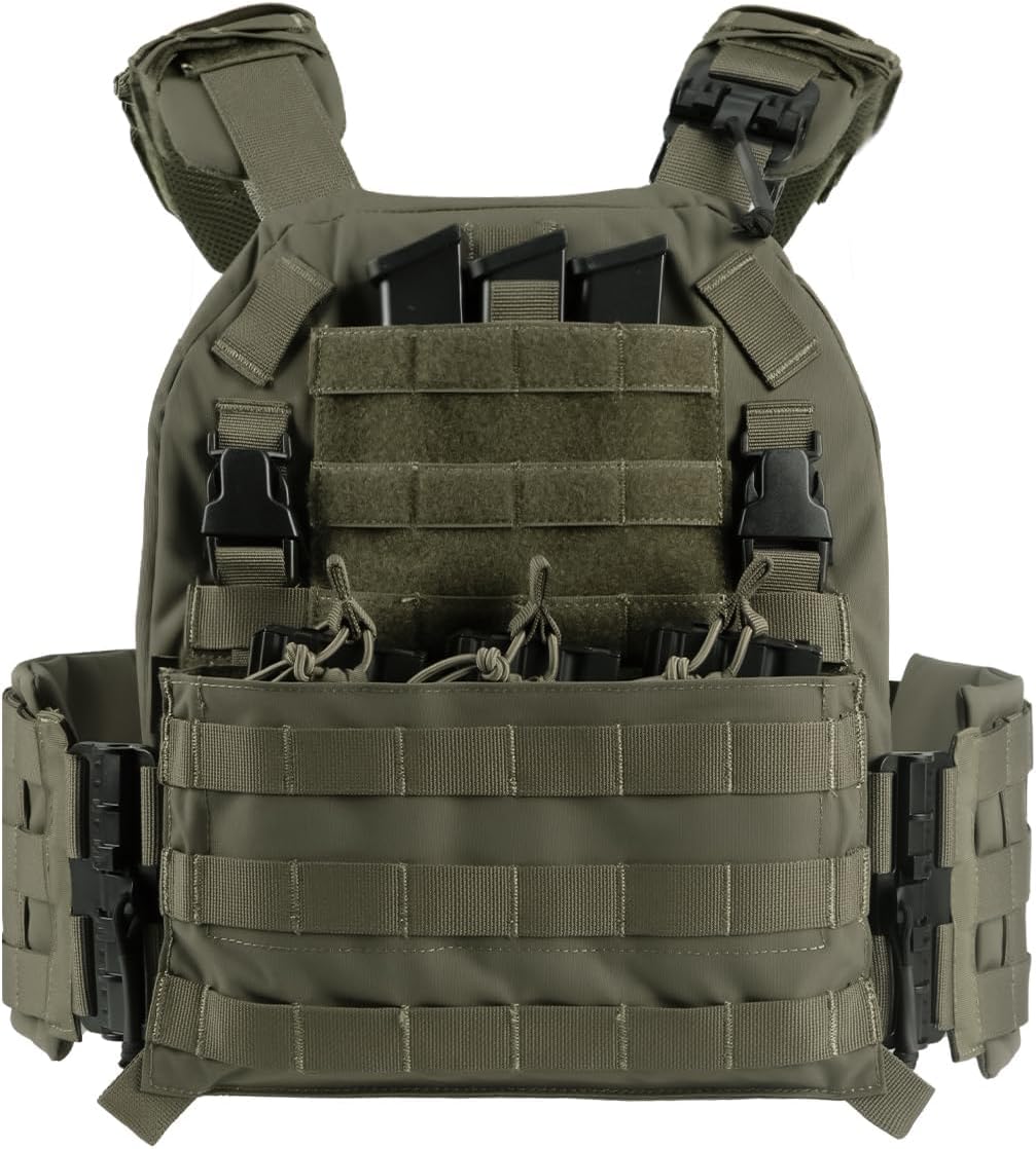 Outdoor Sports Quick Release Tactical Vest, Airsoft Vests for Paintball, Adjustable Breathable Lightweight Vest - Image 9