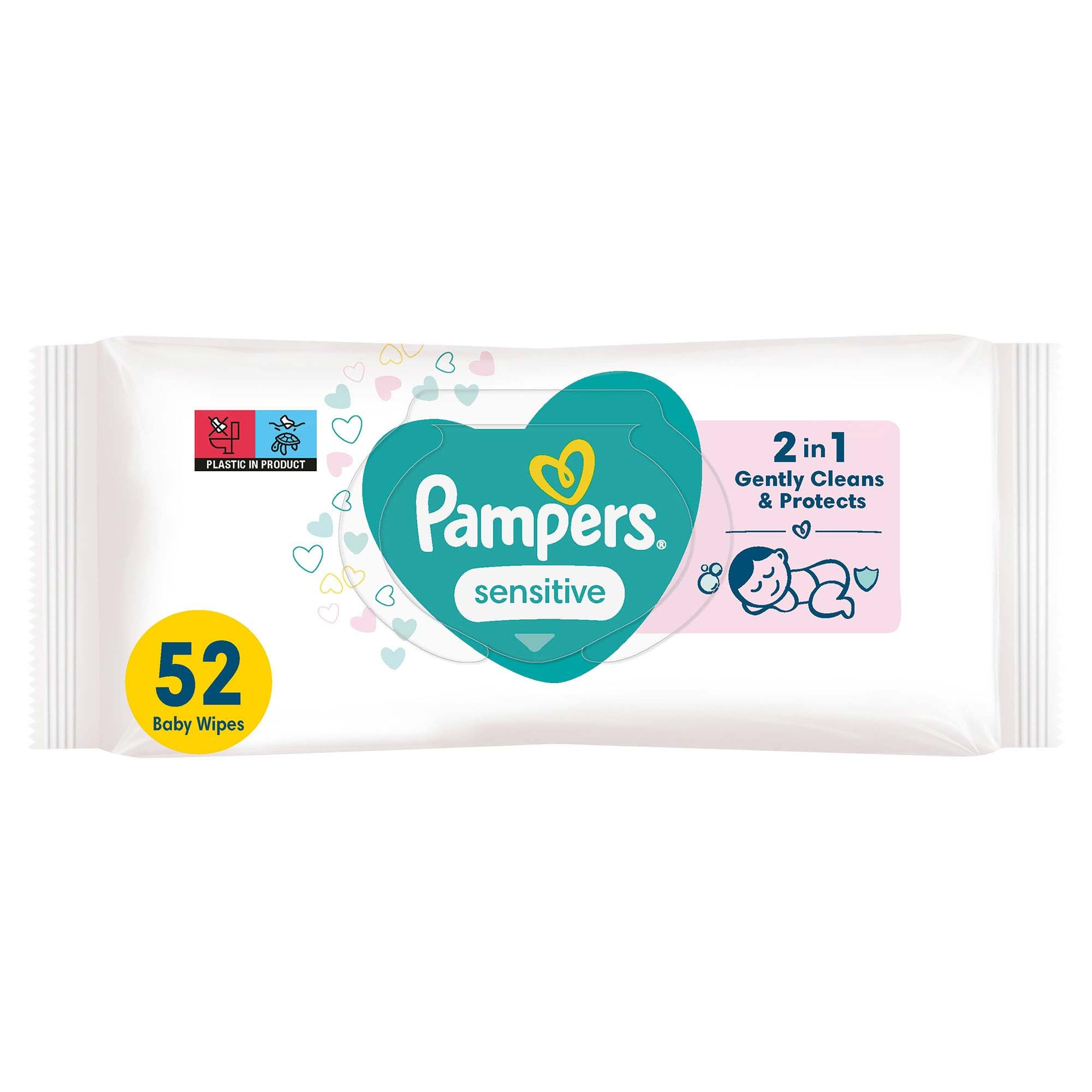 Pampers Sensitive Islak Bebek Mendili (1 paket = 52 Islak Mendil)