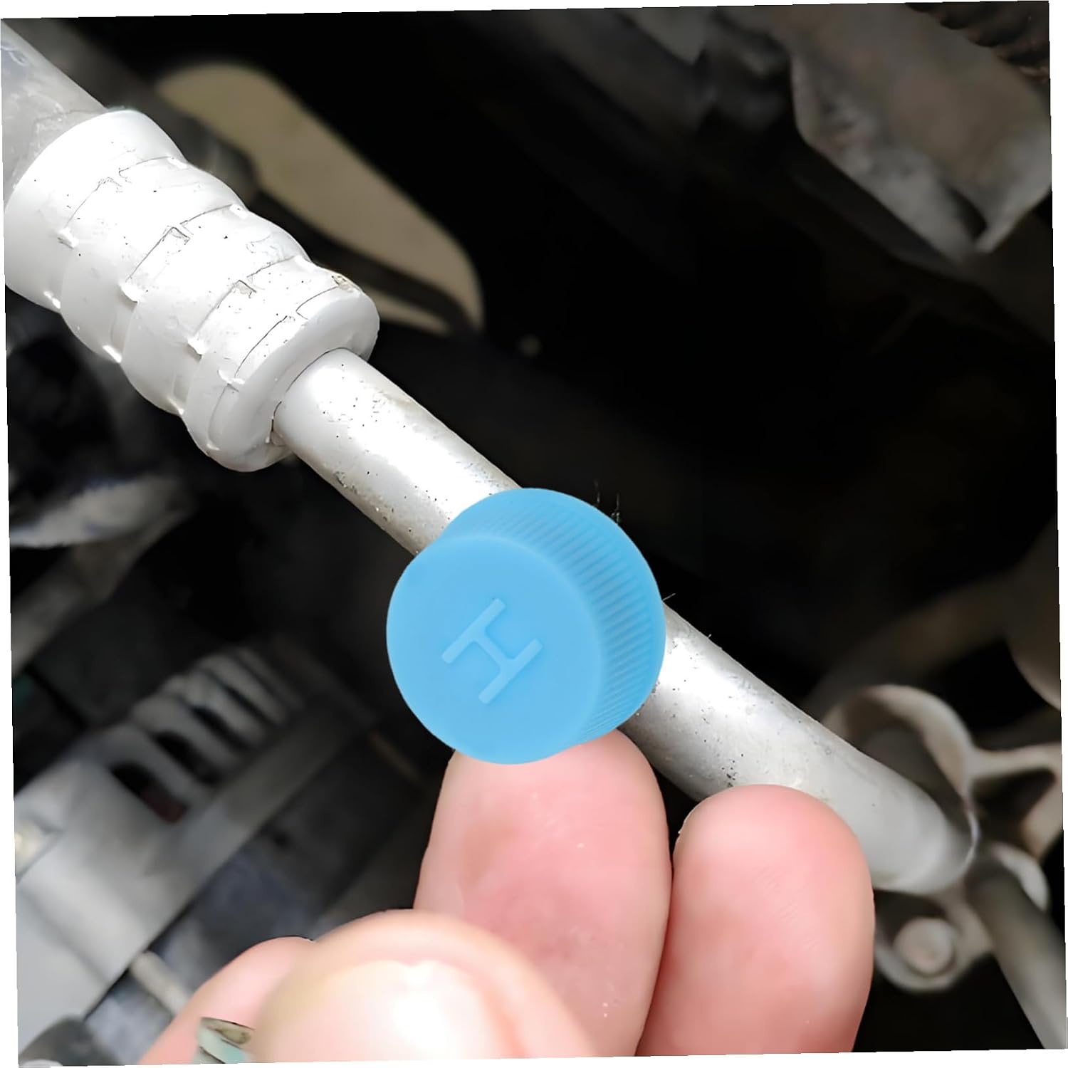 20Pcs Valve Core Dust Caps for Systems Durable High Low Pressure Protective Covers for Automotive Air Conditioning Systems Easy Installation Protection