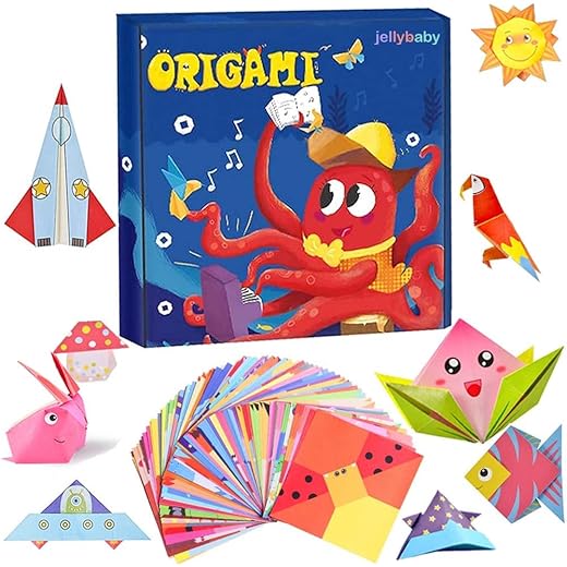 JELLYBABY 3D Origami Kit 100 Pieces 7 In