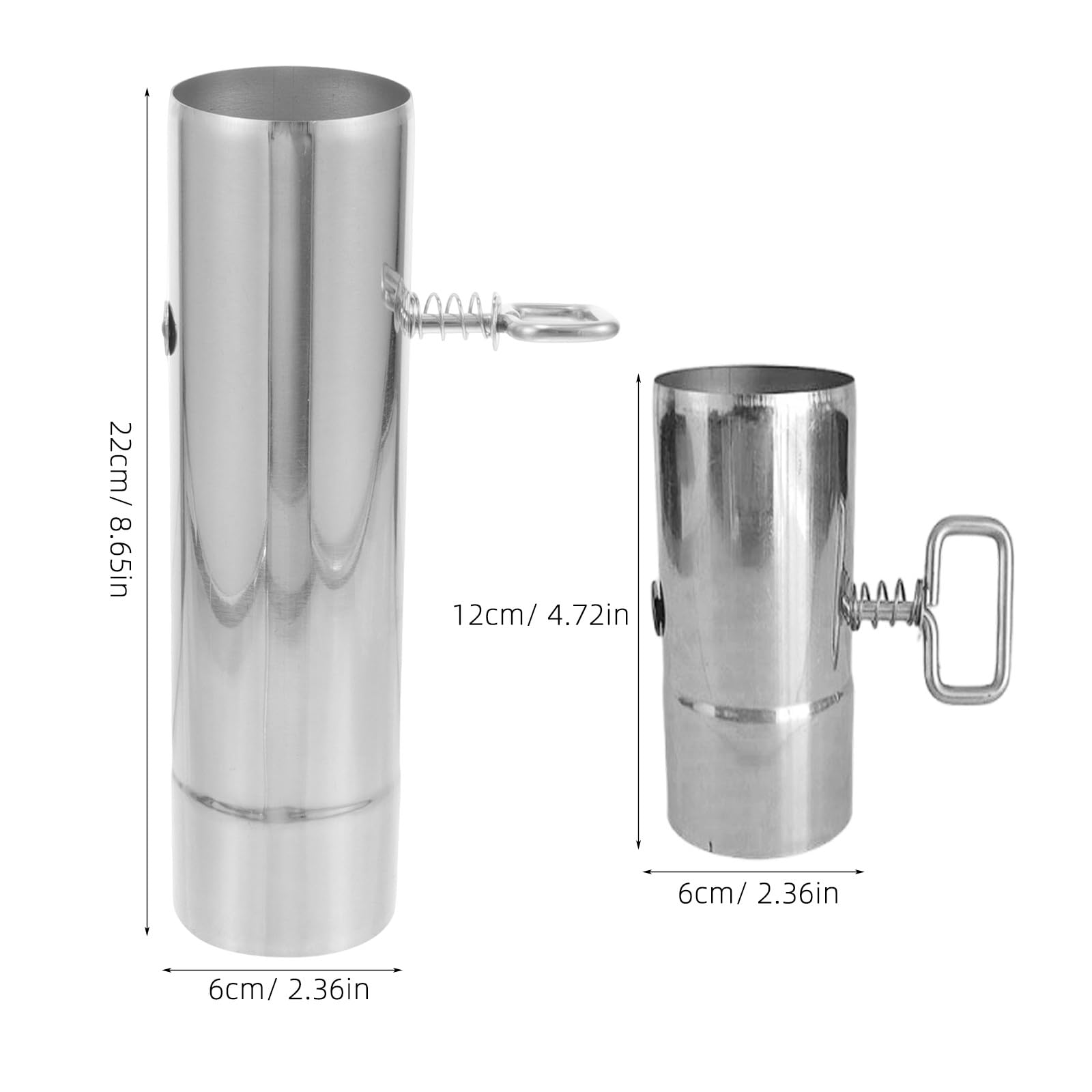 Artibetter 2 Pezzi Tubo per Stufa a Pellet: Tubo Canna fumaria per Stufa da Campeggio con serranda, di Ventilazione in Acciaio Inossidabile per cappe aspiranti e Accessori per caminetti da Esterno.