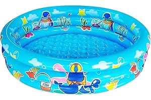 3 Rings Kids Inflatable Kiddie Pool for Toddlers and Babies