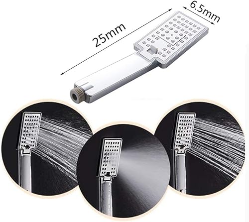 Miniatura 6 de ELLO&ALLO Sistema de panel de ducha con estante, cabezal de lluvia LED y neblina, accesorios de ducha de acero inoxidable con chorros de cuerpo