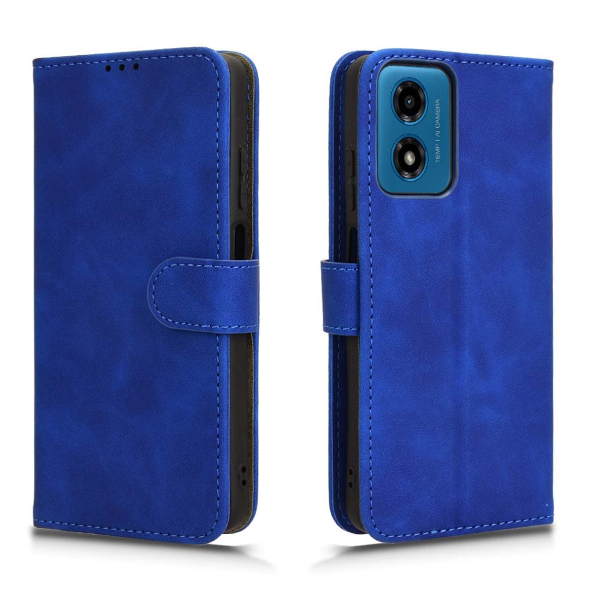 Custodia Portafoglio Per Motorola Moto G24/G04/G04S/E14 - Cover In Pelle Con Supporto Stand E Slot Carte