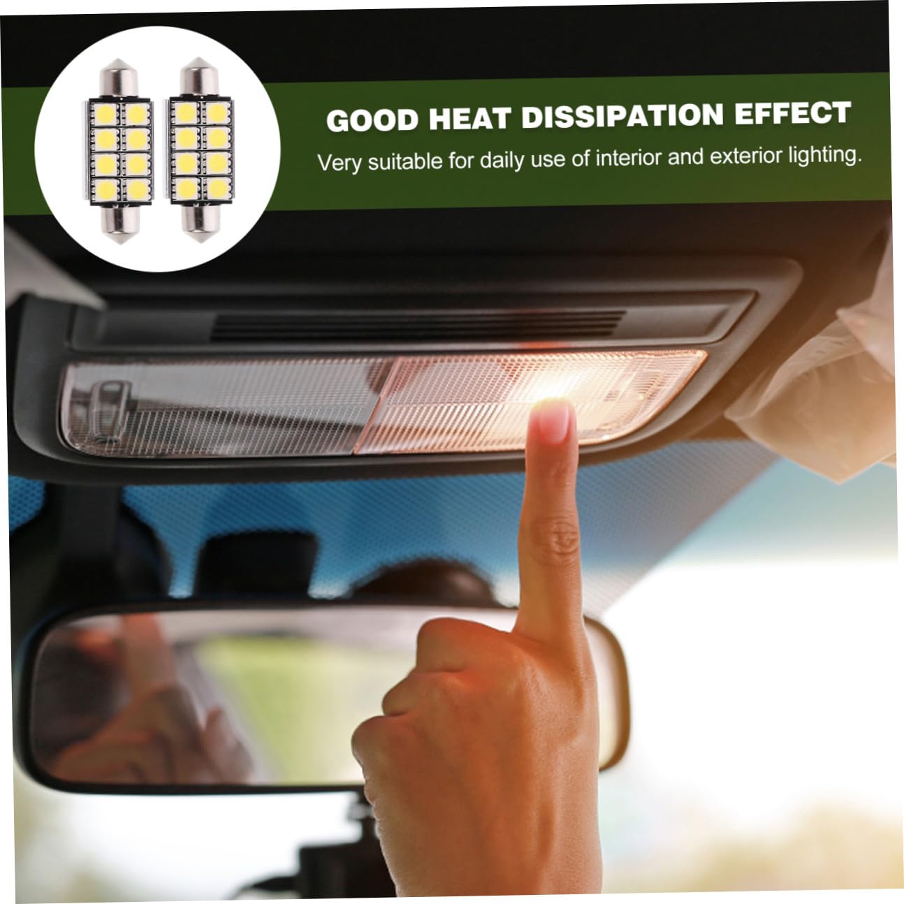 ULTECHNOVO 24pezzi Festoon Led Lampadine Auto Luce Dome Argento Basso Consumo Energetico Alta Durabilità Compatibile Con Adatta Per Illuminazione Strumentazione Auto e Luce Bagagliaio