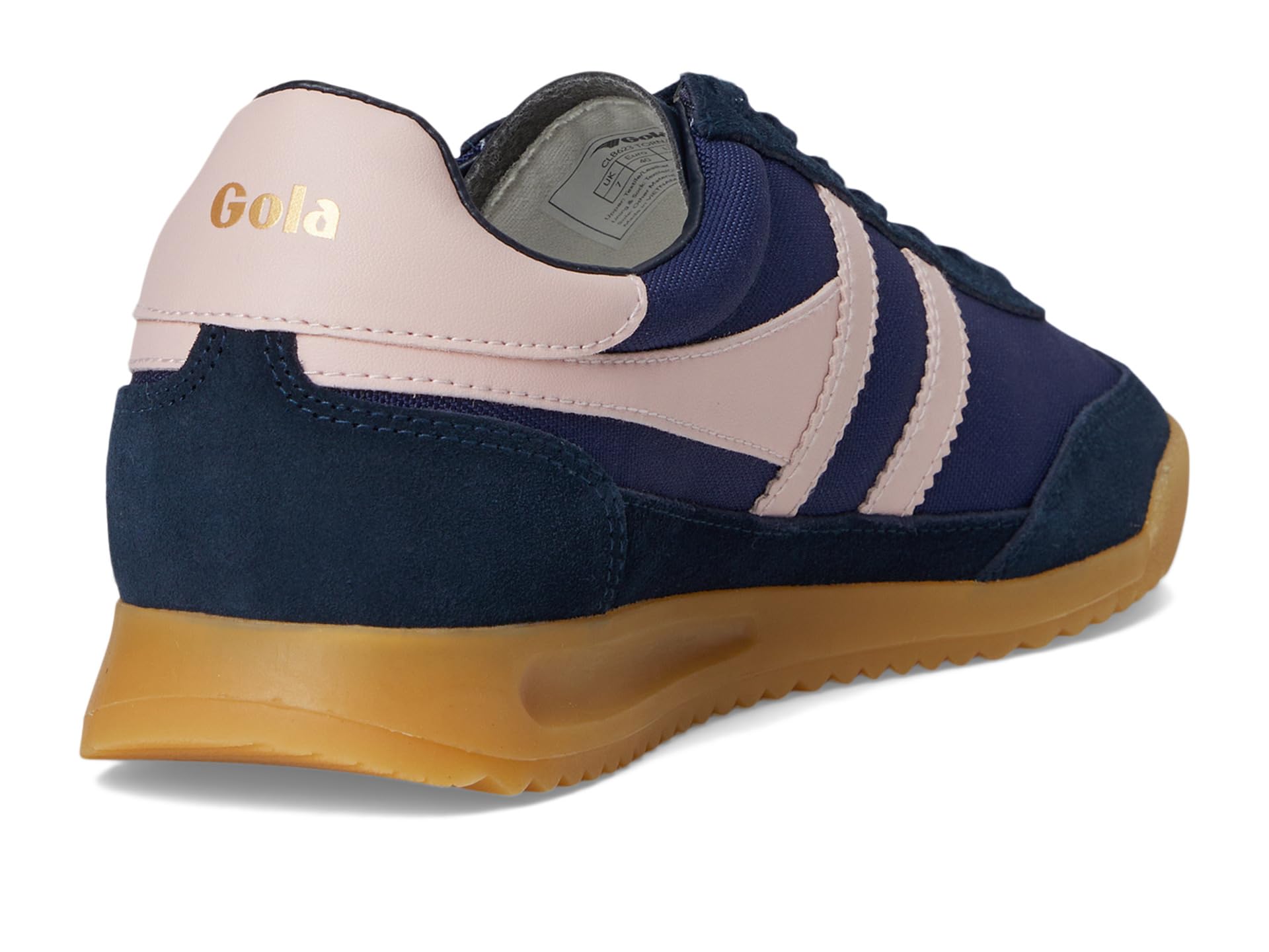 Gola Tornado - Zapatillas deportivas para mujer, color azul marino/rosa tiza